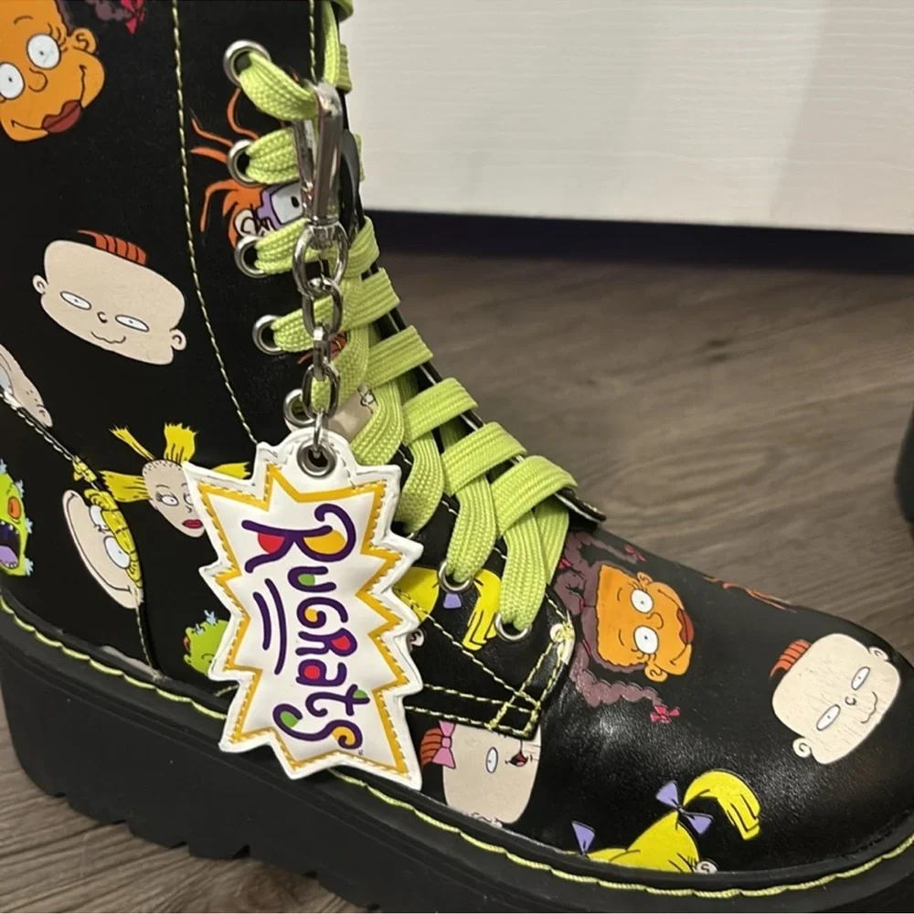 Dolls Kill x Rugrats | NWOB All Growed Up Combat Boots - Picture 5 of 7